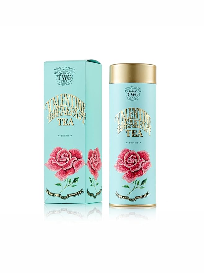 TWG Tea | Valentine Breakfast Tea | Black Tea | Sugar Pearls &amp Berries | Haute Couture Tin 100g | Gift Set