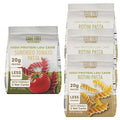 Care Free Kitchen Keto Rotini Pasta – Plain 3-Pack (8 oz. Bags) &amp Sundried Tomato (12 oz. Bag) – High Protein Low Carb Pasta with 20g Protein 2g Net Carbs &amp 26g Fiber – Low Calorie Keto Noodl