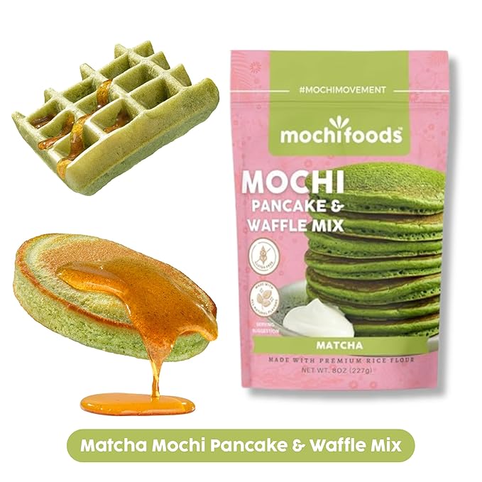 Mochi Foods Holiday Gift Set Premium Rice Flour Baking Mix Collection with Mochi Donut Mix Original Mochi Pancake Mix Matcha Mochi Pancake Mix 8 oz Packages