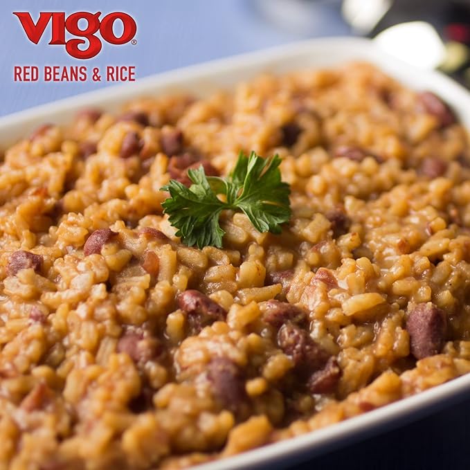 Vigo Authentic Red Beans &amp Rice Low Fat 8oz (Red Beans &amp Rice Pack of 12)