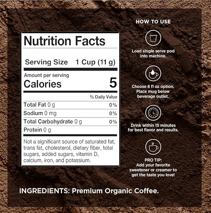 VitaCup Perfect Low Acid Coffee Bundle Pure &amp Smooth USDA Organic &amp Fair Trade Mycotoxin Free Dark Roast |16 CT Pods &amp 11 oz Organic Ground Coffee