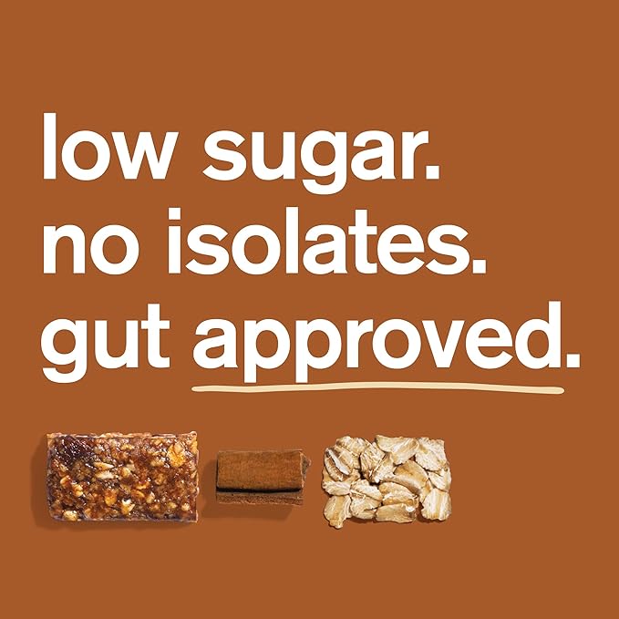 Skratch Labs Energy Bar | Cinnamon + Oatmeal (12 Pack) | Plant Based Healthy Snack | Low Sugar - 5g Protein | Non-GMO Gluten Free Soy Free Vegan Kosher