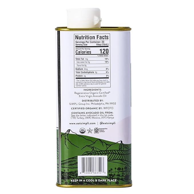 SIMPLI Extra Virgin Avocado Oil 16.9 FZ
