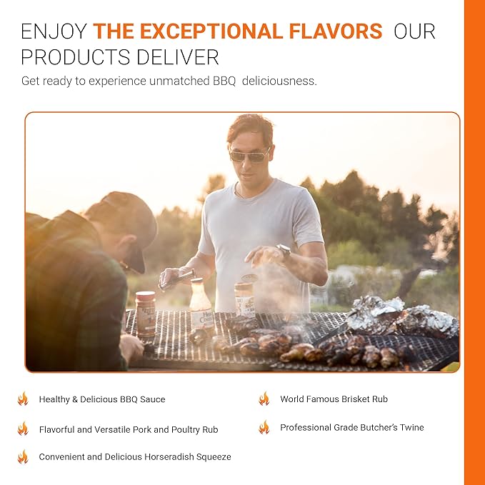 Grill Masters Club Low &amp Slow Bro BBQ Box | Premium BBQ Spices Sauces and Seasoning for the Ultimate Grill Master | Essential for Cooking Grilling and Smoking | Perfect Grill Gift for Men &amp