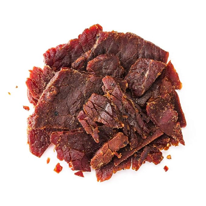 Perky Jerky Tasty Teriyaki 100% Grass Fed Beef Jerky 2.2oz (Pack of 12) - Antibiotic Free - 10g Protein Per Serving - Low Fat - Tender Texture