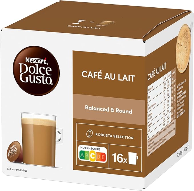 Nescafé Dolce Gusto Café au lait Pack of 6 6 x 16 Capsules