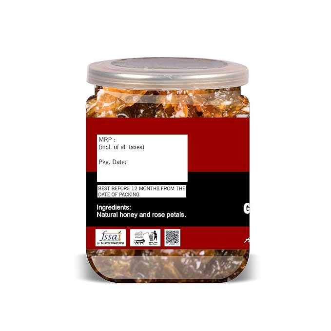 NATURE CONNECT Honey Gulkand 500 Gram Airtight Container