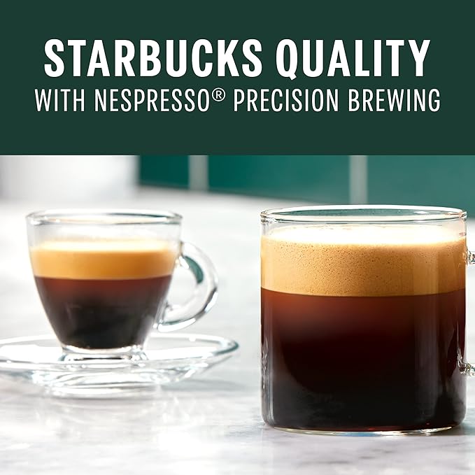 Starbucks by Nespresso Vertuo French Roast Dark Roast Coffee 32-count Coffee Pods Brews 7.8 oz. (Pack of 2)
