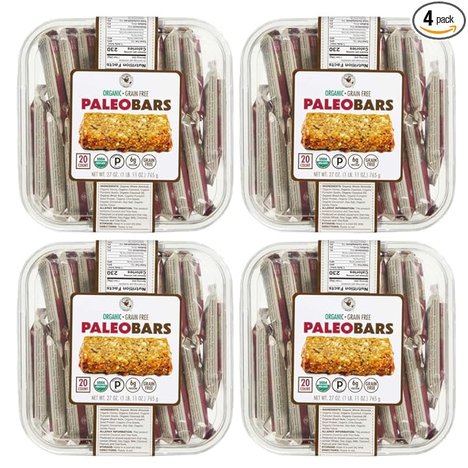 Generic Universal Bakery Organic Paleo Bars 1.35 Ounce (20 Count) (4 Pack)