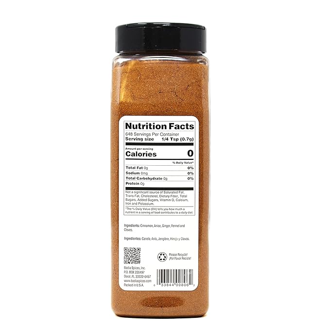 Badia Five Spice 16 Ounce (Pack of 6)