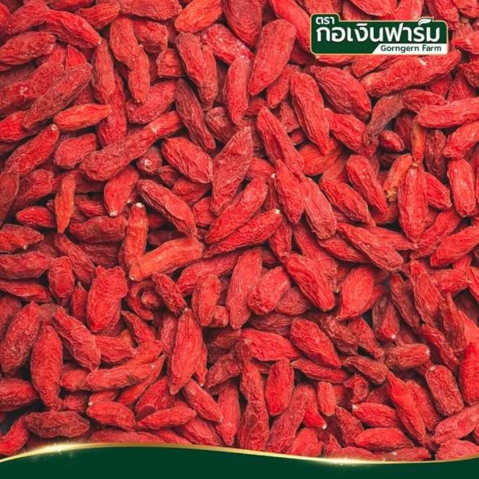 กอเงิน Premium Dried Red Goji Berries – Whole Dried Wolfberries for Snacking Smoothies and Culinary Toppings 200g