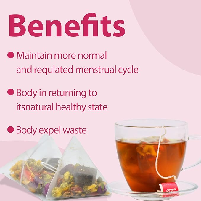 Aromlife Natural Fibroid Tea Pack of 2 Fibroid Shrink &amp Ovarian Cysts Natural Remedy Fertility Tea for Women Conception and Hormone Balance with Brown Sugar Flos Lonicerae