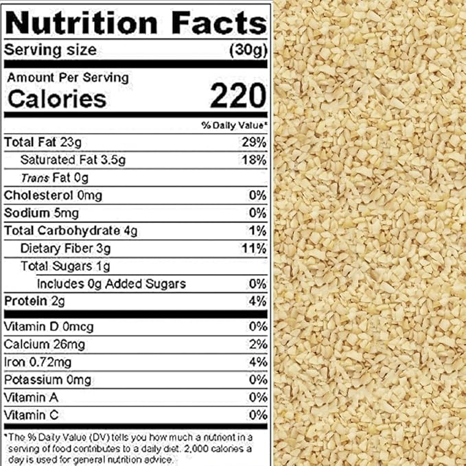 Macadamia nuts Fresh Raw Chopped | Great for decorations | KETO friendly Vegan Alternative Low-carb packed in a resealable pouch bag of 1 lbs. (16 oz.) by Presto Sales LLC