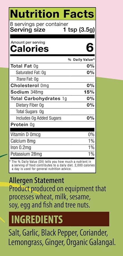Star Anise Foods - Vietnamese BBQ Sweet Lemongrass Spice Rub Contains No MSG and Gluten Free - (Pack of 10 packets of 1 oz each)