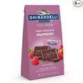 GHIRARDELLI Dark Chocolate Raspberry Squares 5.32 Oz Bag (Pack of 6)