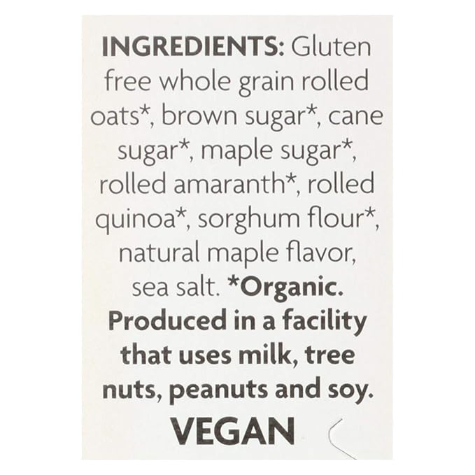 Natures Path Organic Brown Sugar Maple Hot Oatmeal 11.3 Ounce - 6 per case.