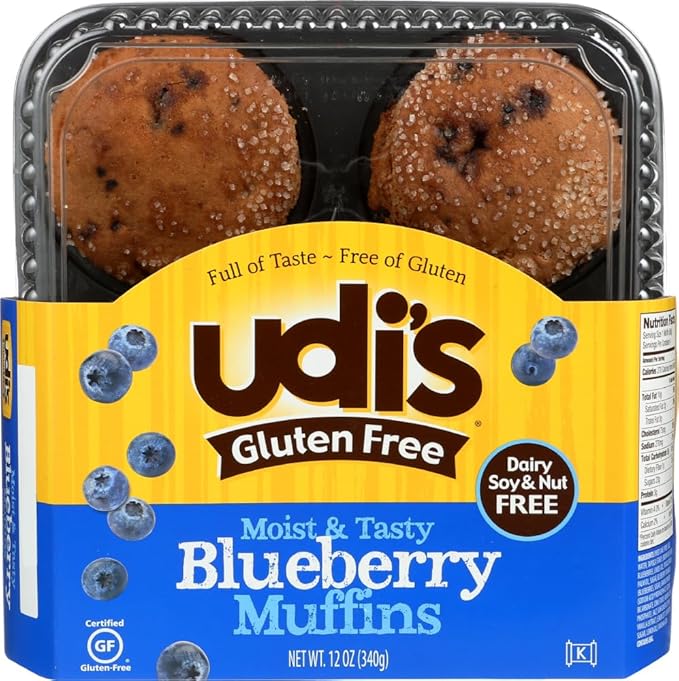 Udis Blueberry Muffin 12 Ounce -- 6 per case.
