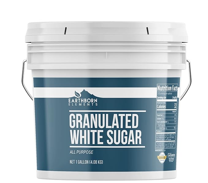Earthborn Elements Honey Powder White Sugar and Agave Powder Bundle 1 Gallon Each Bulk Sizes Baking &amp Cooking