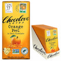 Chocolove Orange Peel Dark Chocolate Bars | 55% Cocoa | Tangy Orange Peel Bits | Smooth &amp Sweet | Premium Dark Chocolate |Non GMO Rainforest Alliance Certified 3.2oz Bar (12 Pack)