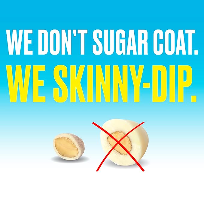 SkinnyDipped Lemon Bliss Almonds Mini Snack Packs Chocolate Covered Almonds Low Sugar Gluten Free Healthy Snack 24 Count