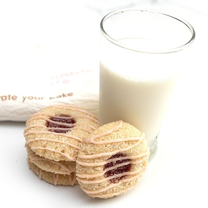CrumbleCrate Guava &amp Coconut Thumbprint Cookies DIY Baking Kit | Gourmet Cookie Making Set with Pre-Measured Ingredients &amp Tools | Baking Gift for Adults