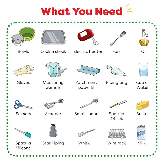 Baketivity Whoopie Pie Burgers Baking Kit for Kids Set - Real Cooking Set for Girls &amp Boys Ages 5-12 - Baking Kit with Premeasured Ingredients STEM Kit for Kids with Instructions