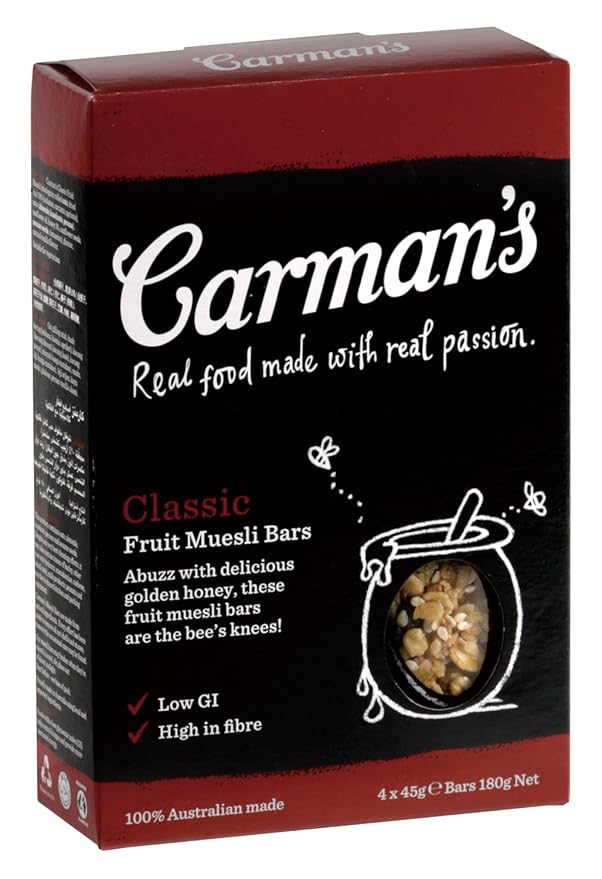 Carman's Classic Fruit Muesli Bar 180 g