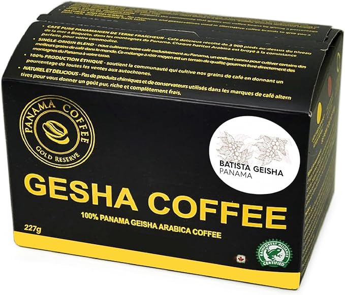 DON BATISTA 100% PANAMA GEISHA NATURAL ROASTED COFFEE BEANS 8oz227g