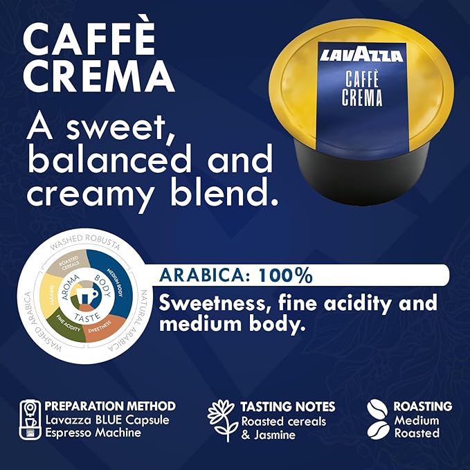 Lavazza Blue Coffee Capsules Variety Pack – 100 Count (20 Pods Each) – Includes Top Class Caffè Crema Decaf Dek Gran Espresso &amp Gold Selection – Compatible with Lavazza LB Espresso Machines – P