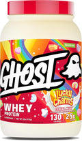 GHOST Whey Protein Powder Lucky Charms Cereal Milk - 2LB 25G of Protein - Whey Protein Isolate &amp Concentrate Blend - Post Workout Fitness &amp Nutrition Shakes Smoothies &amp Baking - Soy &am