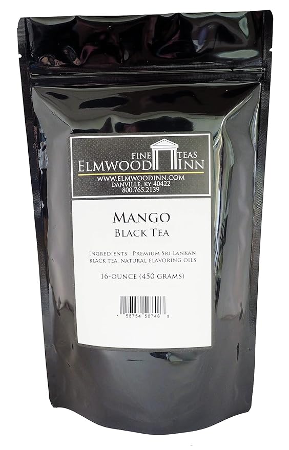 Elmwood Inn Fine Teas Mango Black Tea 16-Ounce Pouches