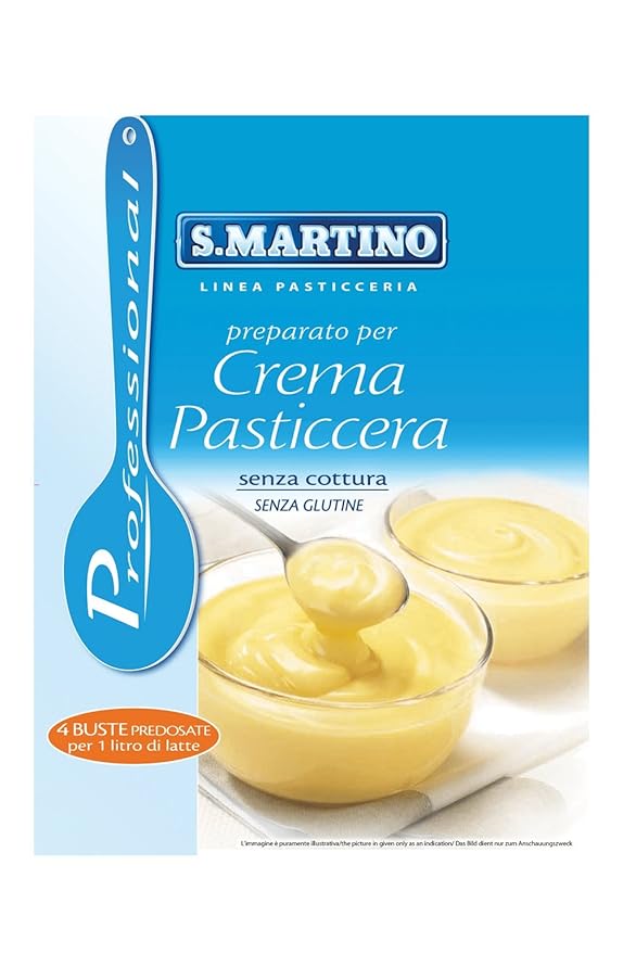 S. Martino: Crema Pasticcera Pastry Cream Powder Mix - Professional Line 39.5 Ounces (1120g) Package [ Italian Import ]