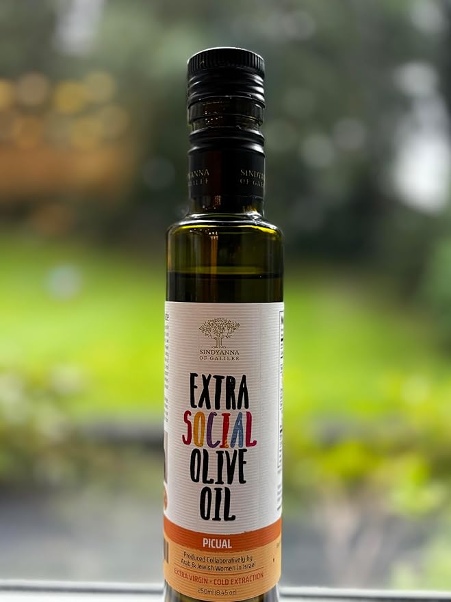 SINDYANNA OF GALILEE Virgin Olive Oil Small Batches from Local Olives Made in Israel 250ml (PICAL OIL)