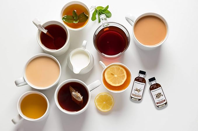 Runamok Organic Vermont Maple Syrup Sampler | Tea Pairing Maple Syrup Collection | 2 oz (4 count) | 60mL | Traditional and Infused Organic Maple Syrups