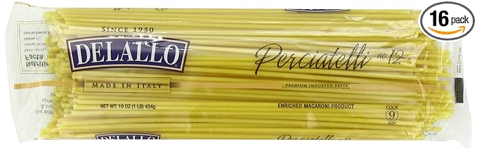 Delallo Perciatelli Pasta 1-Pounds (Pack of 16)