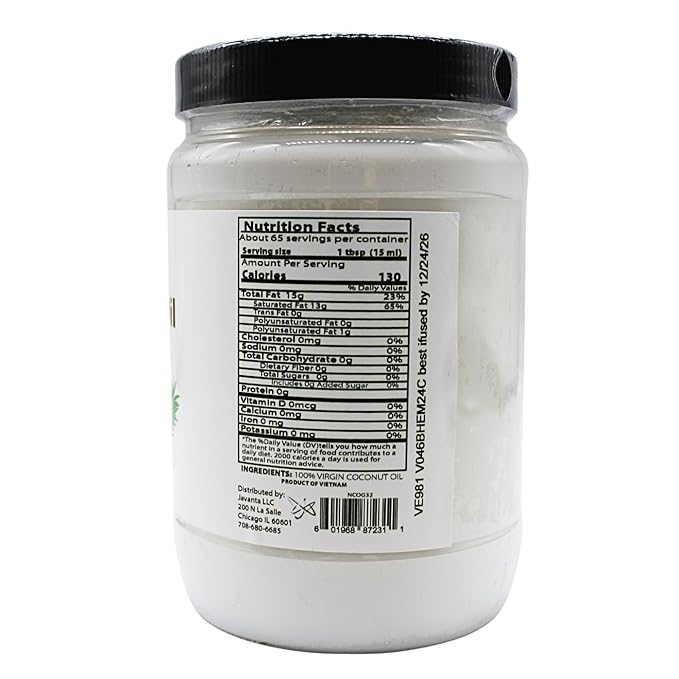 Noria Cold Pressed and Unrefined Virgin Coconut Oil 32 Fl Oz (1)