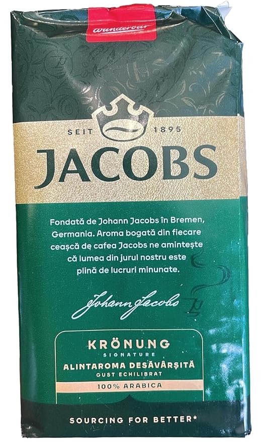 Jacobs Kronung Ground Filter Coffee 250 Gram / 8.81 Ounce (Pack of 4)