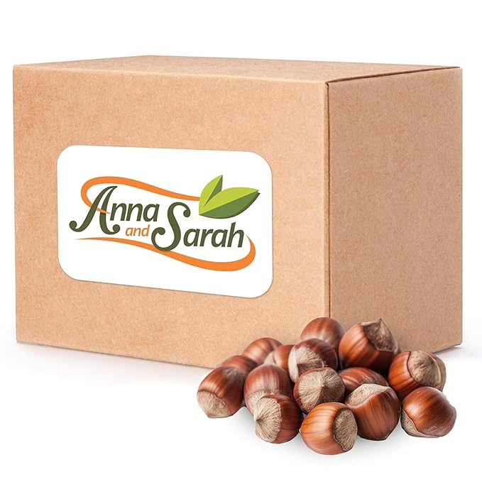 Anna and Sarah 10 Lbs Oregon Large Hazelnuts In shell Kosher WholeNON-GMO Fresh Buttery Taste and Easy to Crack in Box (160 Oz)