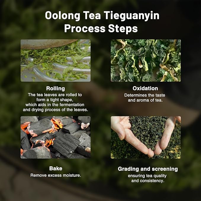 iteaworld Oolong TeaBlack Tea and Green Tea Samplers (3.5 Ounce(Pack of 1) TieGuanYin A)