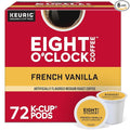 Eight O'Clock Coffee French Vanilla Single-Serve Coffee K-Cup Pods Medium Roast 72 Count