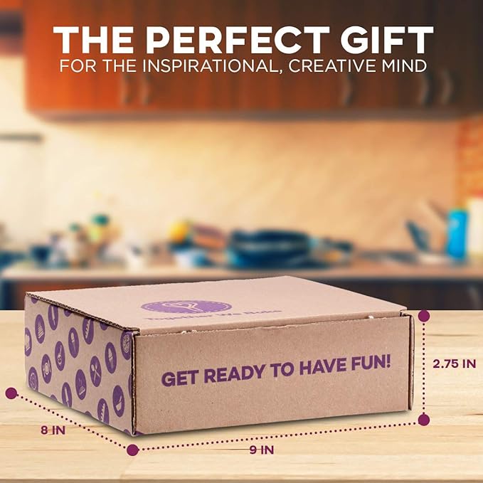 Baketivity Kids Baking DIY Activity Kit - Bake Delicious Confetti Muffins with Pre-Measured Ingredients – Best Gift Idea for Boys and Girls Ages 6-12 – Includes Free Hat and Apron