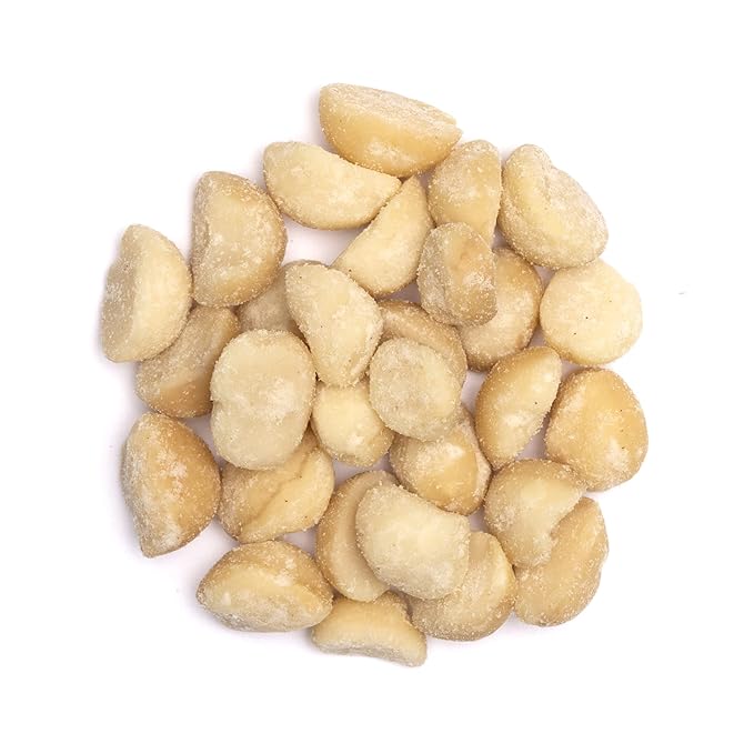 Hamakua Macadamia Nuts - Savory Island Onion - Hawaiian Grown Flavored Dry Roasted Half and Whole Macadamias - Natural Eco-Friendly Large Macadamia Nuts