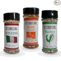 Cattleman's Grill 3-Pack Gift Set BBQ Rub 8 Second Ride Carne Asada Italiano Ranchero Flavors Rub and Seasoning for Steak Pork Chicken Beef Veggies 5 to 6oz Bottles by Pinnacle Mercantile