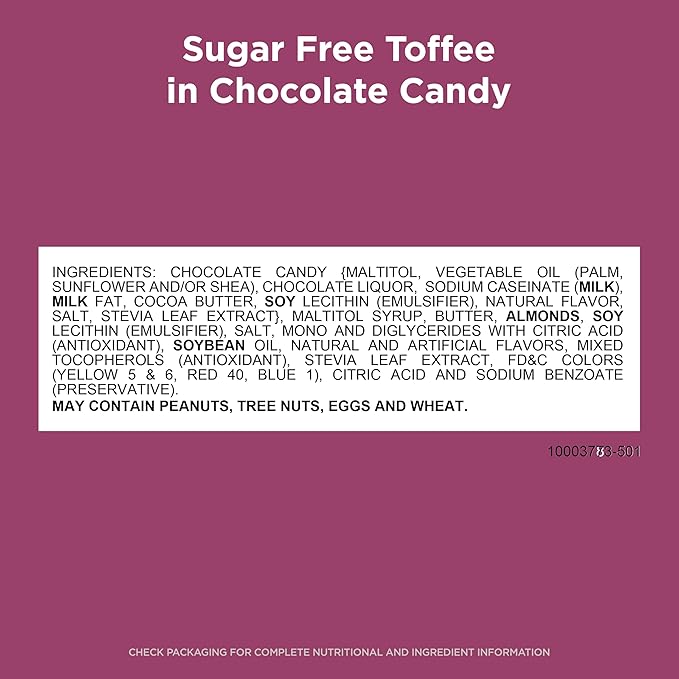 RUSSELL STOVER Sugar Free Toffee Squares in Chocolate Candy 2 oz. bag (Pack of 10)