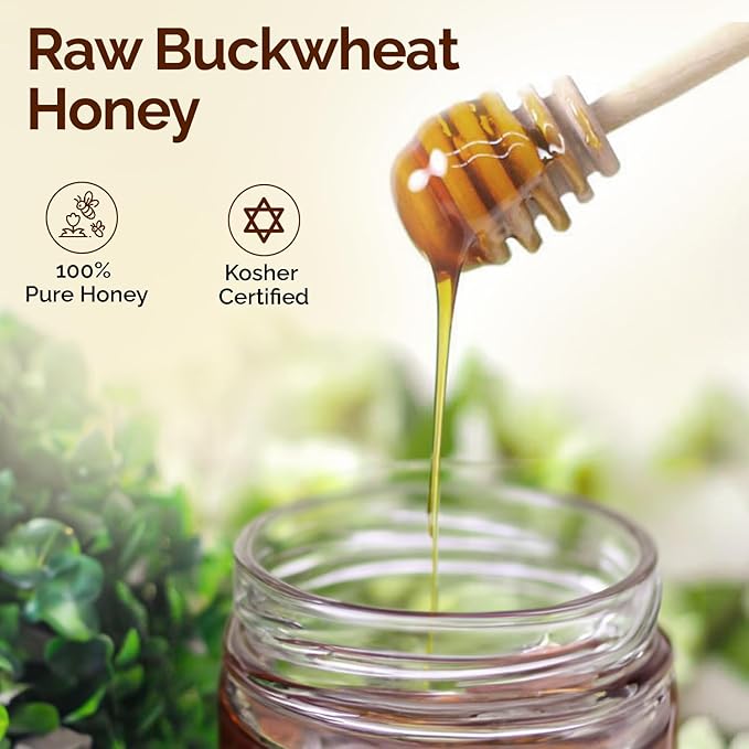 OneRoot Raw Honey Trio Bundle - Canadian Flower Organic Canadian Flower &amp Buckwheat Honey Combo 17.6 Oz Each - Antioxidant-Packed Natural Sweeteners