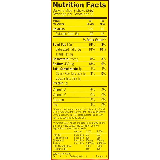 Slim Jim Original Smoked Snack Stick 2/$1.00 0.44-oz Count 100 (Pack of 1) - Jerkys