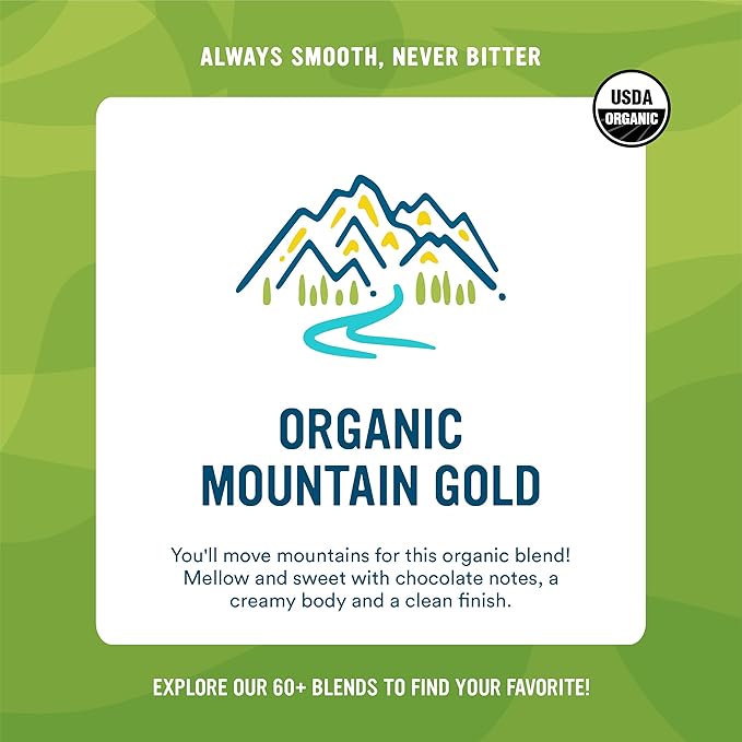 Cameron's Coffee Roasted Whole Bean Coffee Organic Mountain Gold 4 Pound