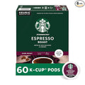 Starbucks K-Cup Coffee Pods Dark Roast Coffee Espresso Roast for Keurig Coffee Makers 100% Arabica 6 Boxes (60 Pods Total)