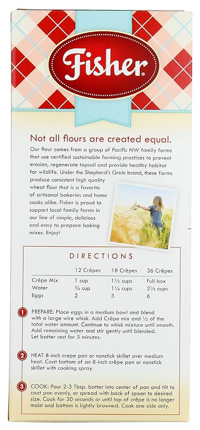 Fisher Classic Crepe Mix Preservative Free 14 Ounces (Pack Of 12)
