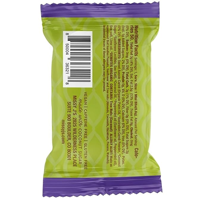 Missy J's Organic Carob Bliss Sampler Pack of 10 Vegan Glutern Free Substitute for Chocolate Perfect for Snacks and Treats